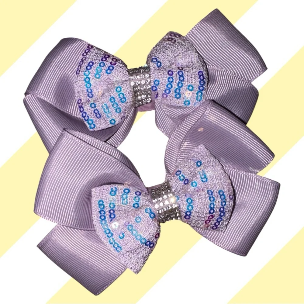 Hair accessories Glittery‎ colorful  Hair Bows for Kids